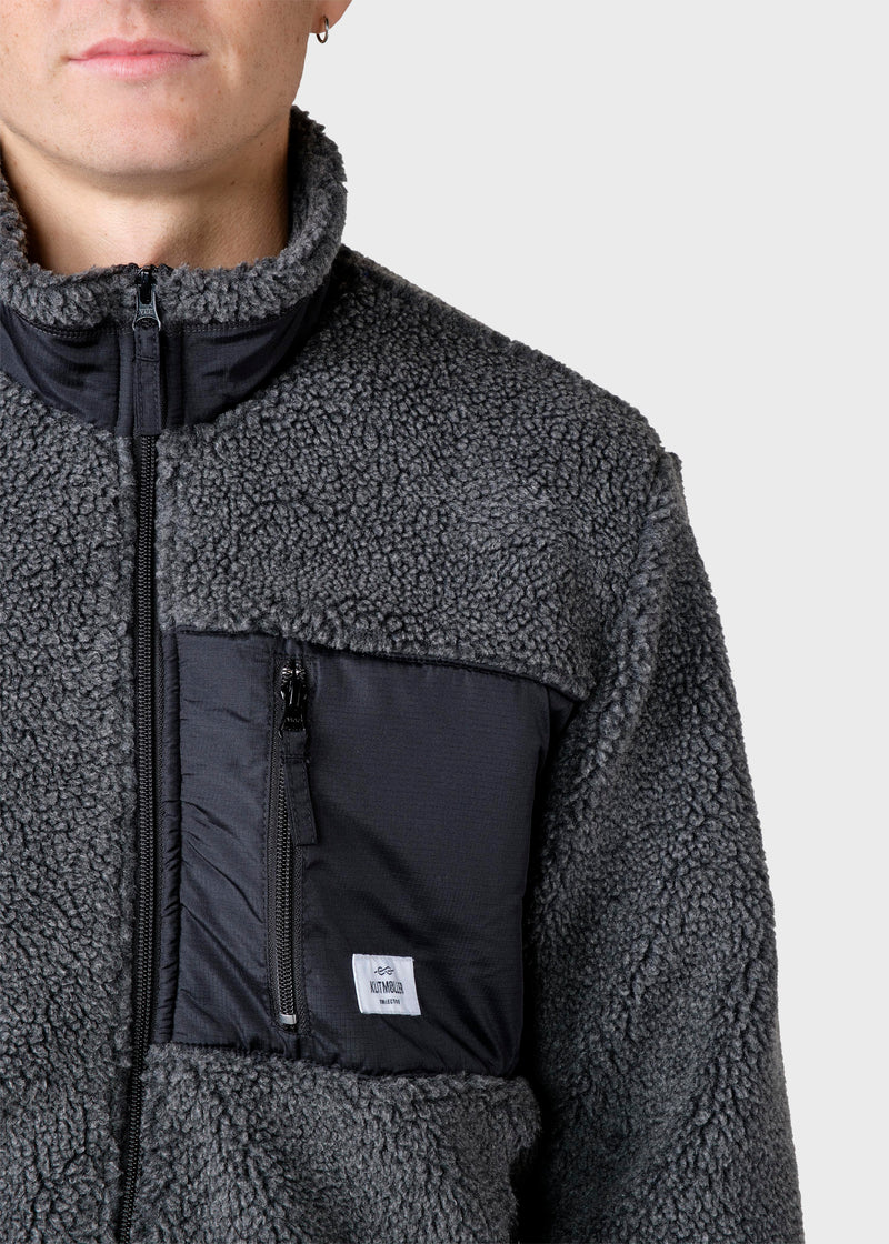 Klitmøller Collective ApS Mens fleece jacket Jackets Grey