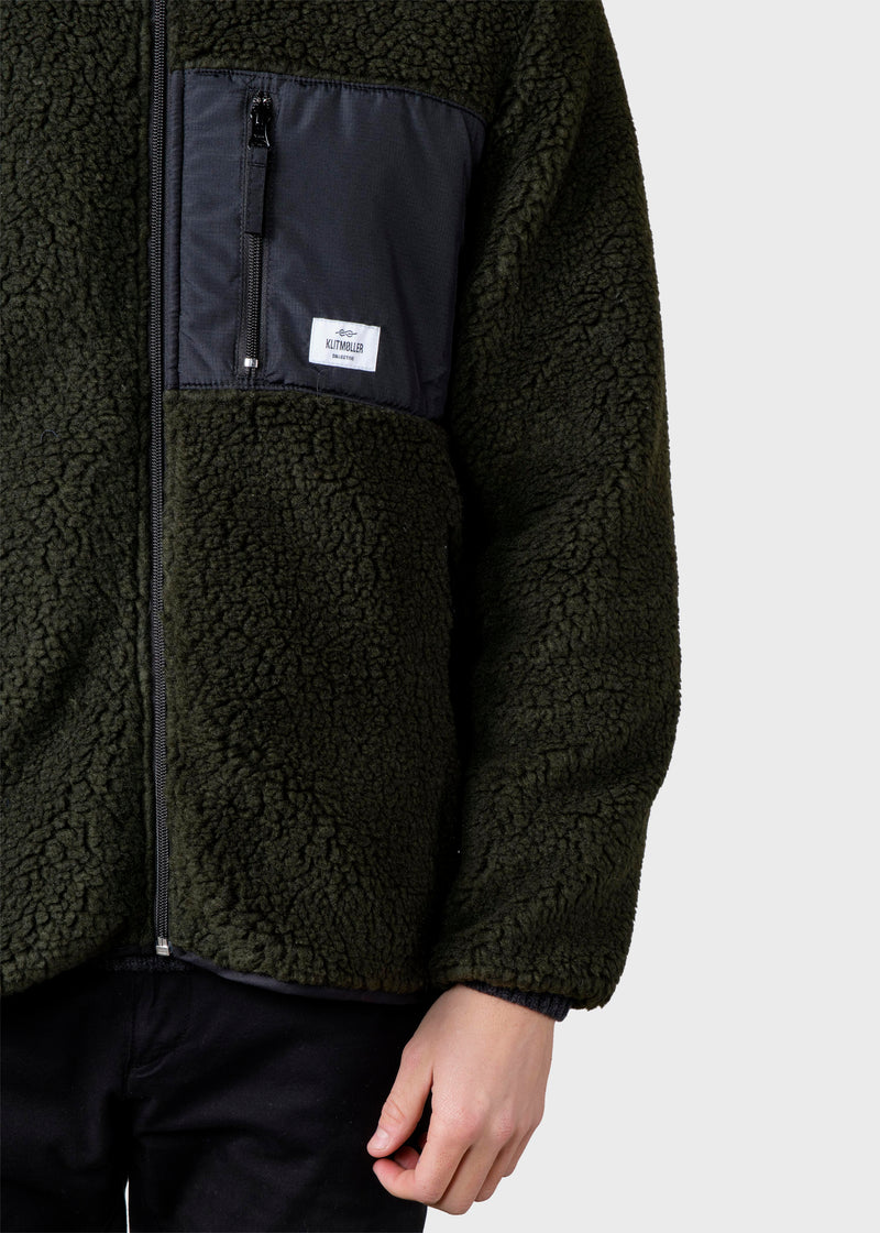 Klitmøller Collective ApS Mens fleece jacket Jackets Olive