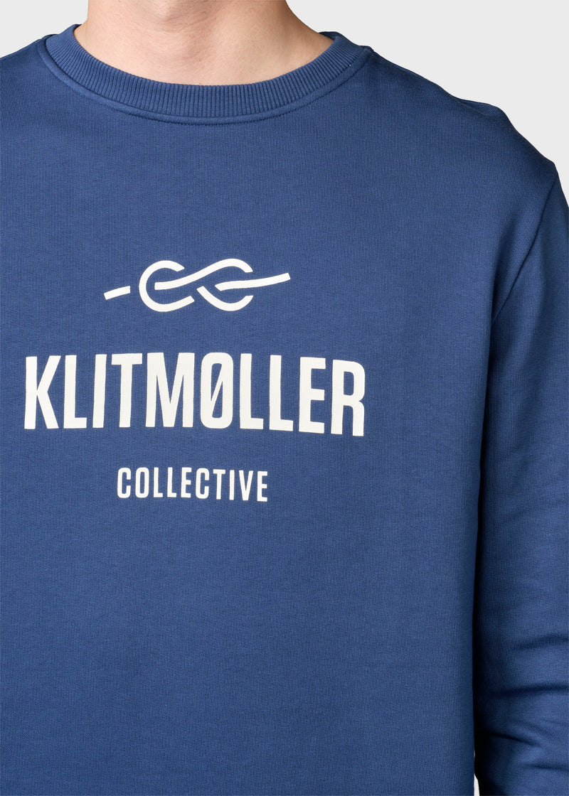 Klitmøller Collective ApS  Mens logo crew Sweatshirts Ocean