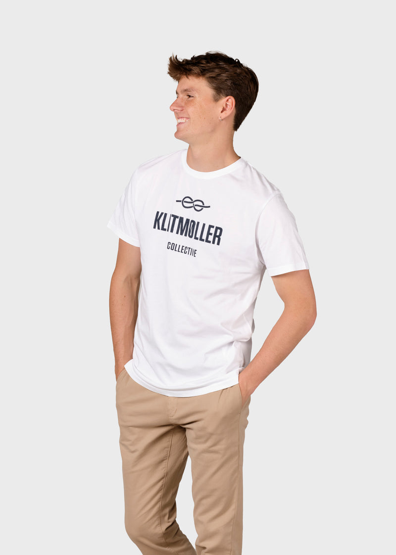 Klitmøller Collective ApS Mens logo tee T-Shirts White