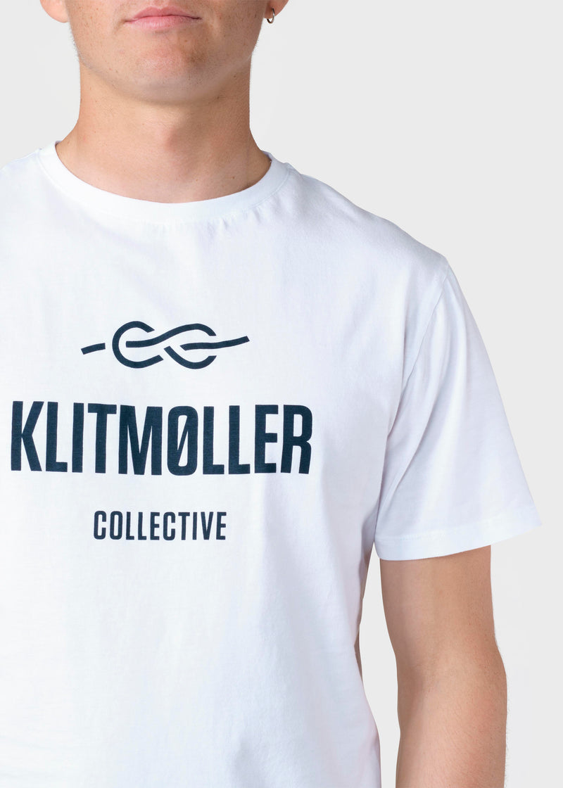 Klitmøller Collective ApS Mens logo tee T-Shirts White