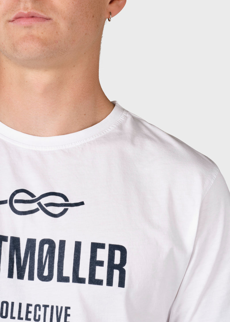 Klitmøller Collective ApS Mens logo tee T-Shirts White
