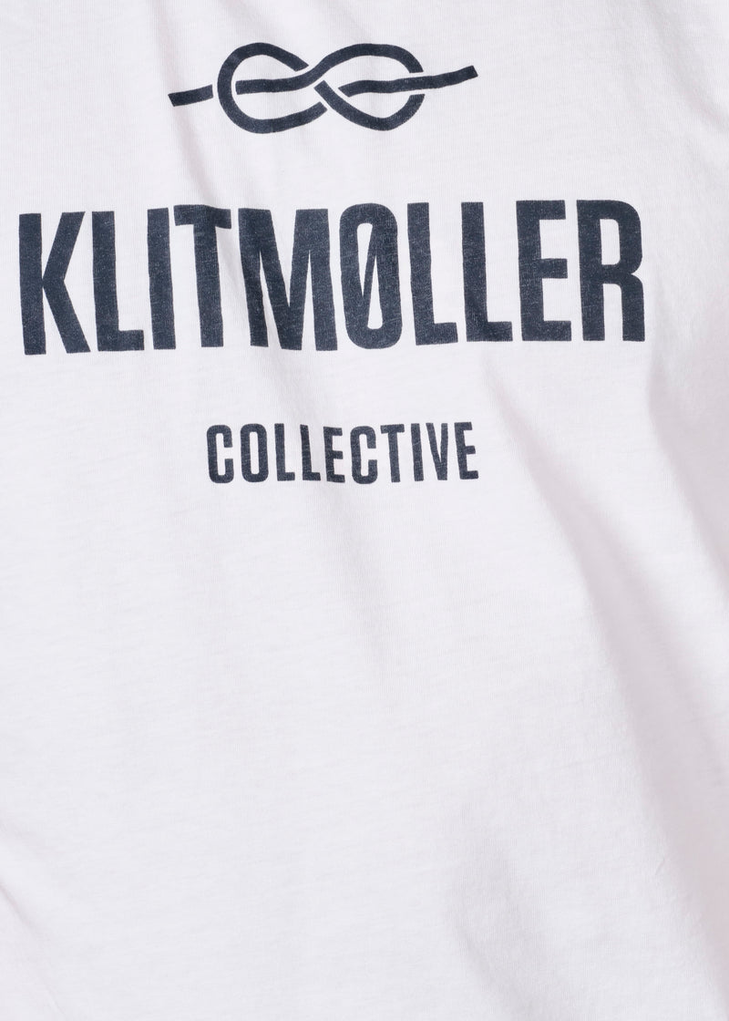 Klitmøller Collective ApS Mens logo tee T-Shirts White