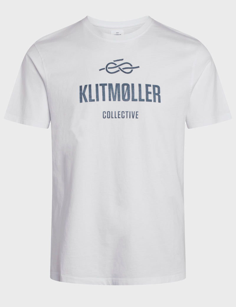 Klitmøller Collective ApS Mens logo tee T-Shirts White