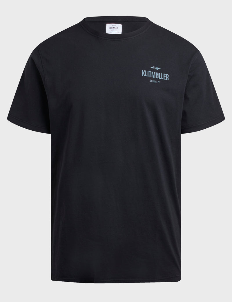 Klitmøller Collective ApS Mens small logo tee T-Shirts Black