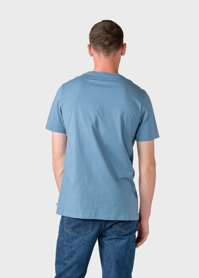 Klitmøller Collective ApS Mens small logo tee T-Shirts Sky blue