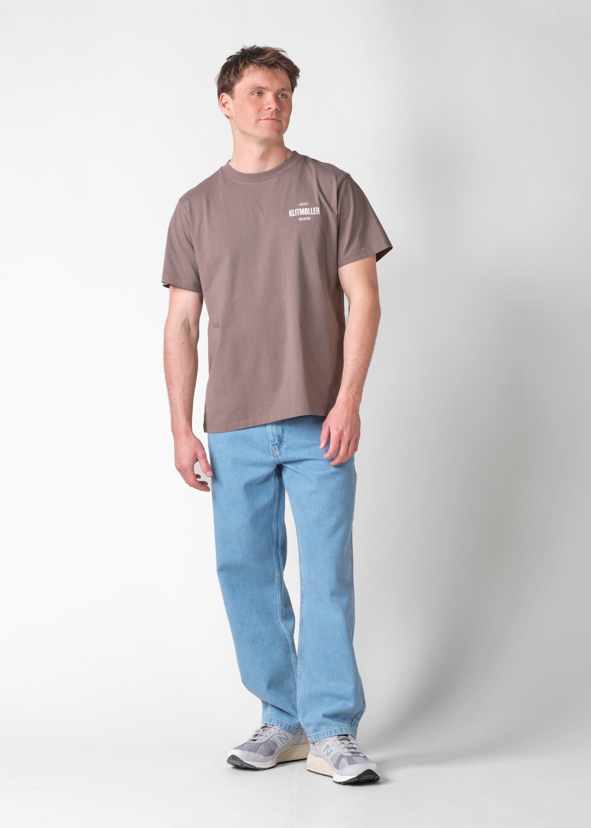 Klitmøller Collective ApS Mens small logo tee OCS T-Shirts Taupe