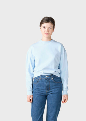 Klitmøller Collective ApS Merle mock neck Sweatshirts Light blue