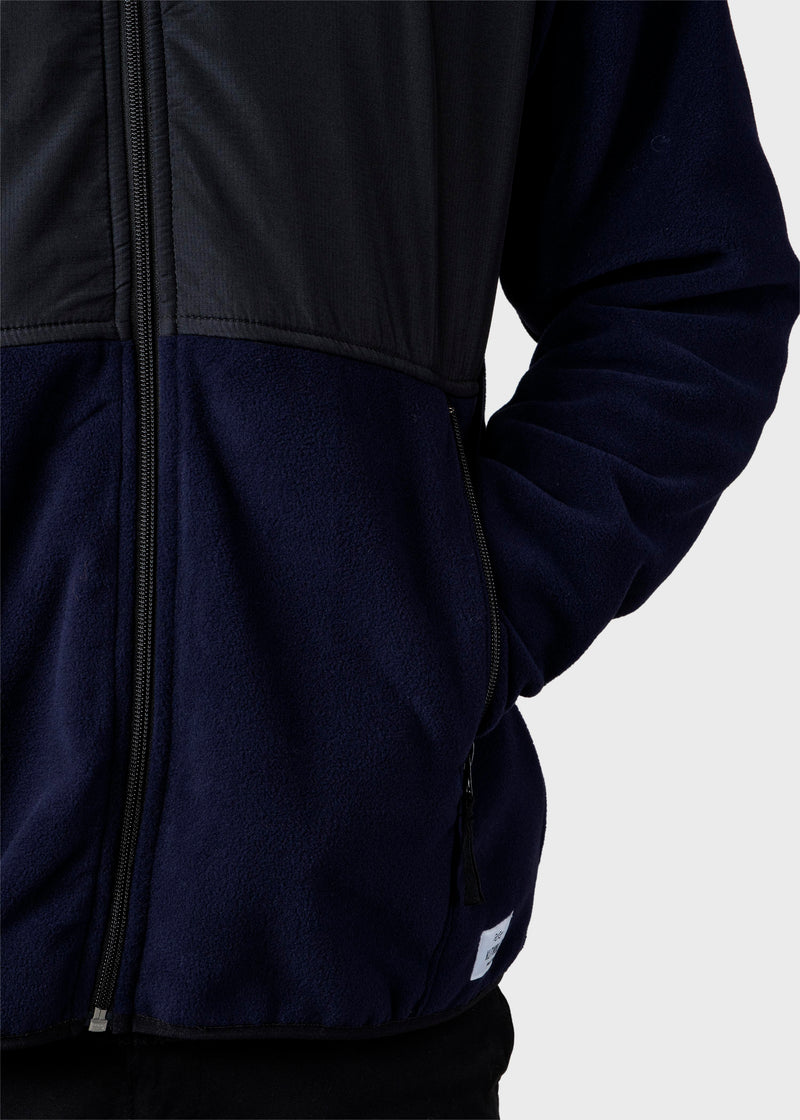 Klitmøller Collective ApS Midi fleece jacket Jackets Black/navy