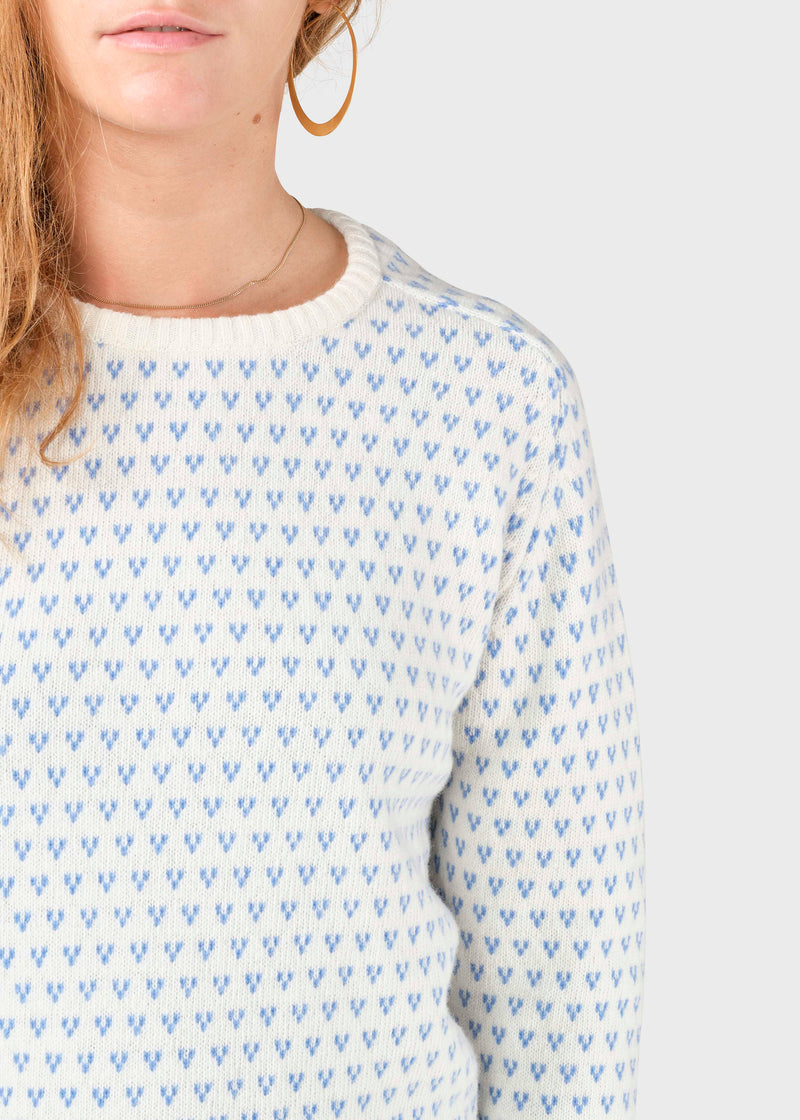 Klitmøller Collective ApS Mika knit Knitted sweaters Cream/light blue