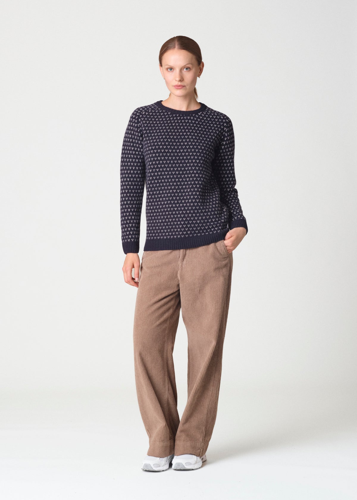 Klitmøller Collective ApS Mika knit Knitted sweaters Navy/cream