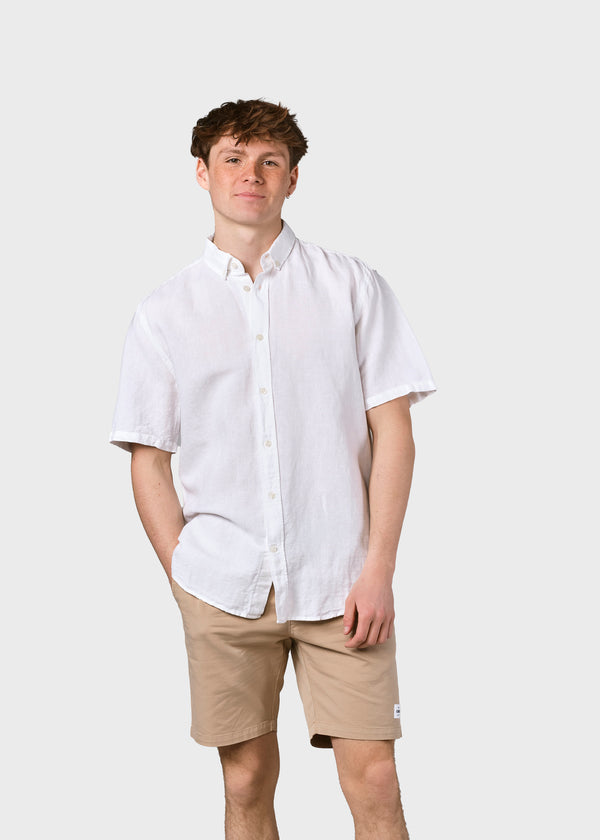 Klitmøller Collective ApS Mikkel linen shirt Shirts White
