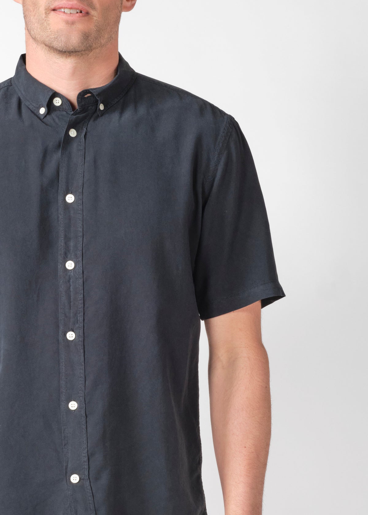 Klitmøller Collective ApS Mikkel lyocell shirt Shirts Navy