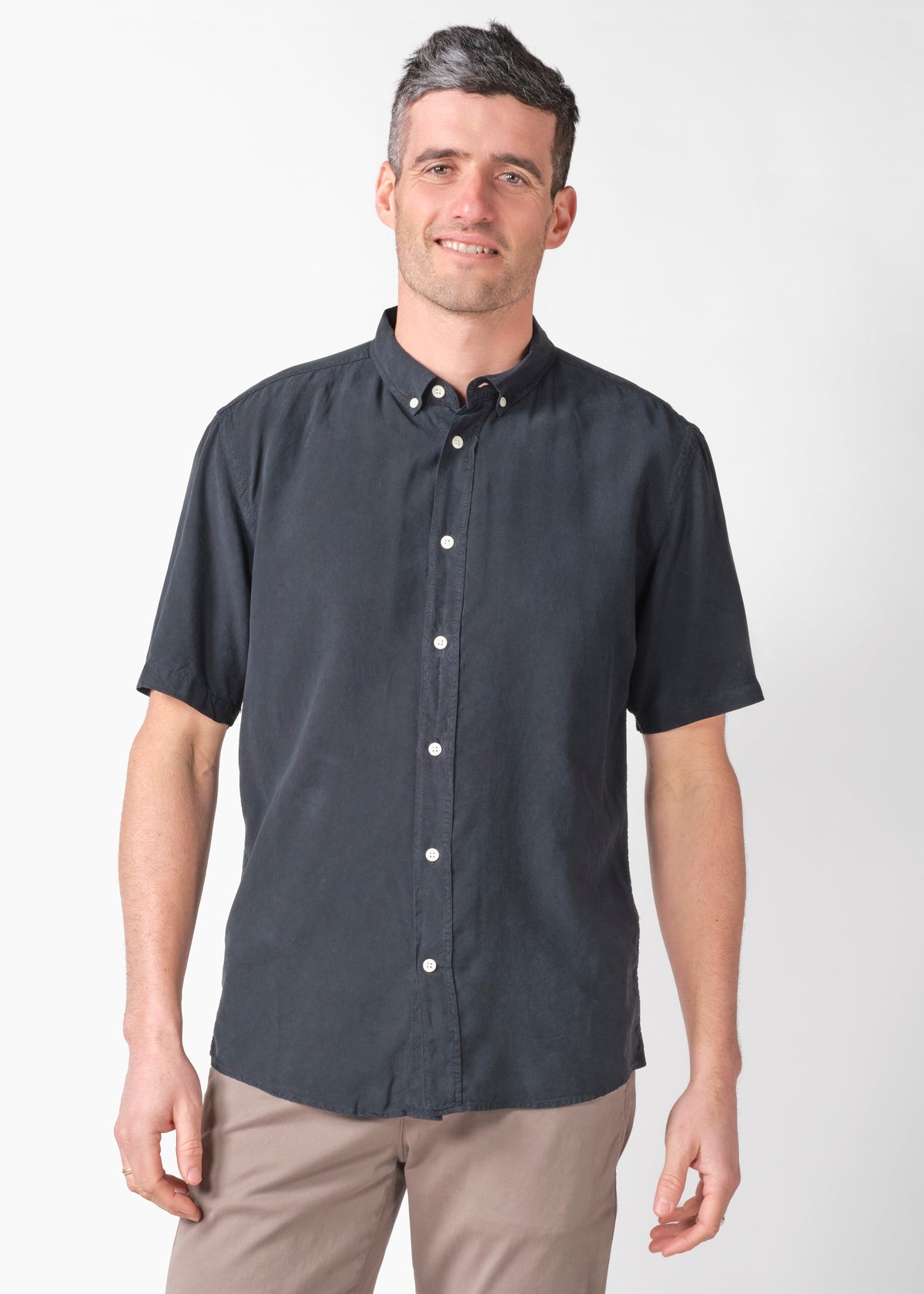Klitmøller Collective ApS Mikkel lyocell shirt Shirts Navy