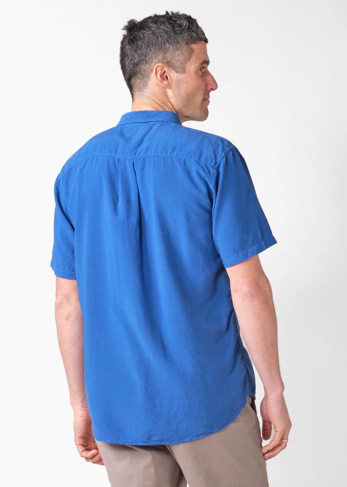 Klitmøller Collective ApS Mikkel lyocell shirt Shirts Surf blue