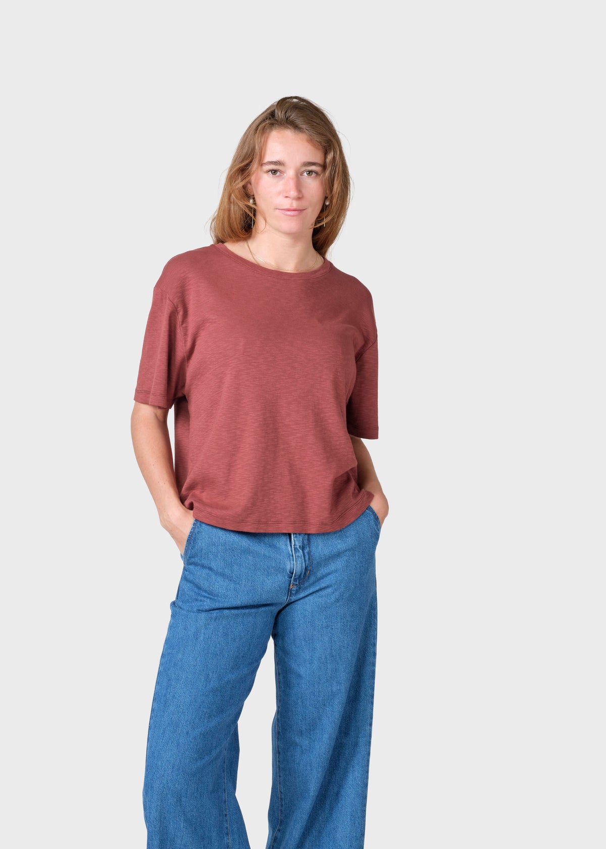 Klitmøller Collective ApS Mila tee T-Shirts Burgundy