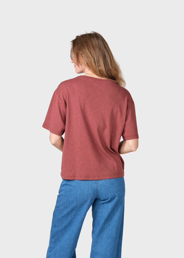 Klitmøller Collective ApS Mila tee T-Shirts Burgundy