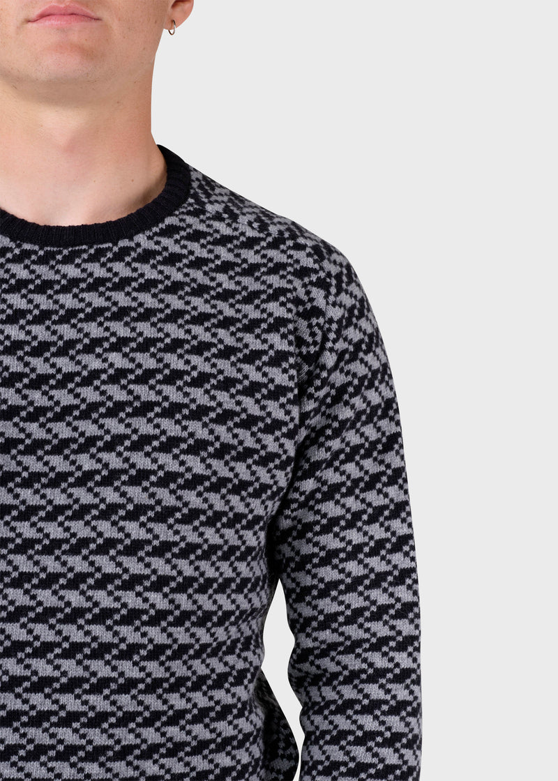 Klitmøller Collective ApS Milas knit Knitted sweaters Black/light grey