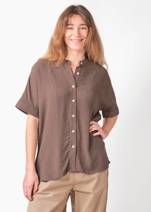 Klitmøller Collective ApS Mille S/S shirt Shirts Taupe