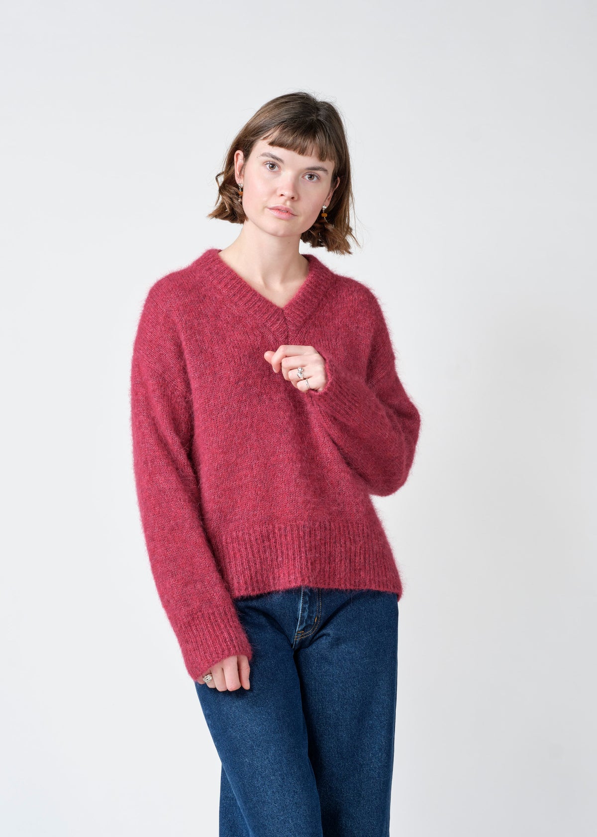 Klitmøller Collective ApS Mira knit Knitted sweaters Burgundy