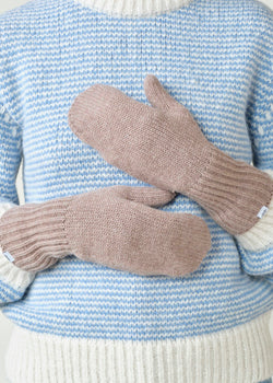 Klitmøller Collective ApS Mittens knit  Accessories Sand