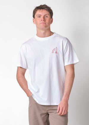 Klitmøller Collective ApS Moritz tee OCS T-Shirts White