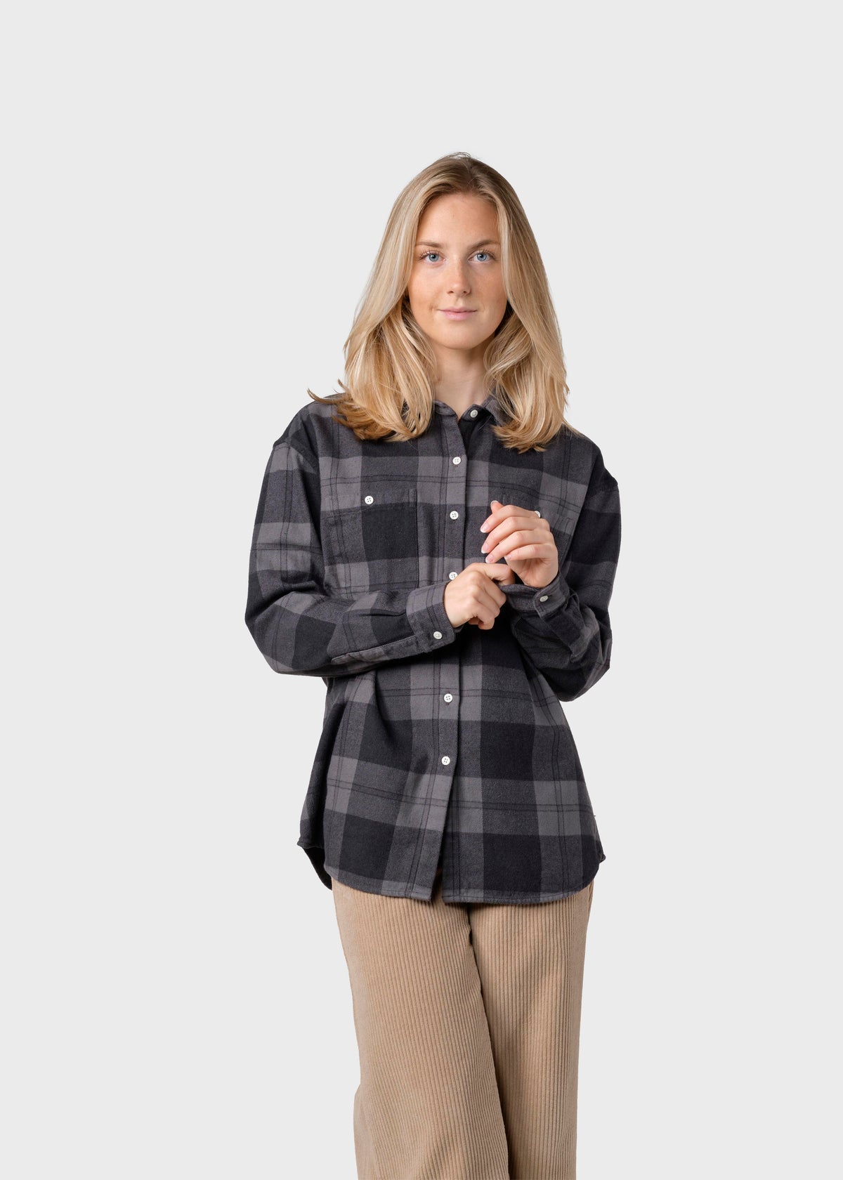 Klitmøller Collective ApS Mynthe checked shirt Shirts Light grey/black