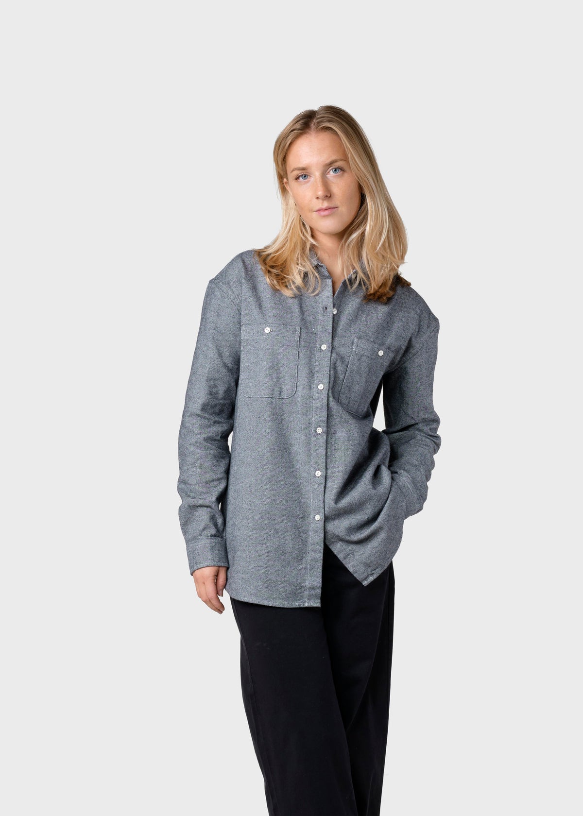 Klitmøller Collective ApS Mynthe lumber shirt  Shirts Light grey