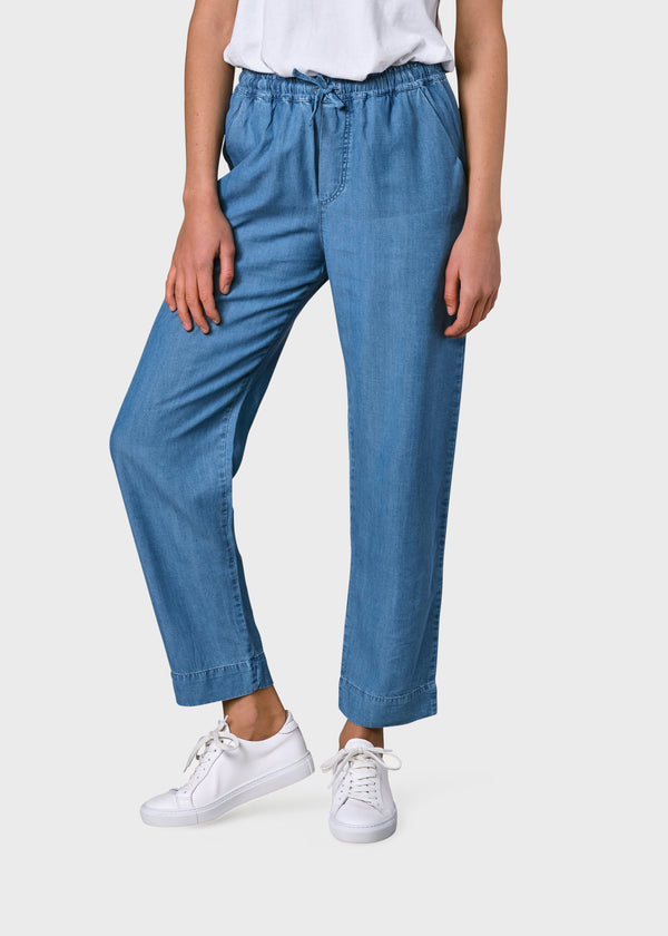 Klitmøller Collective ApS Nicoline chambrey pants Pants Light blue
