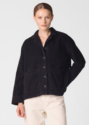 Klitmøller Collective ApS Nille cord overshirt GOTS Jackets Black