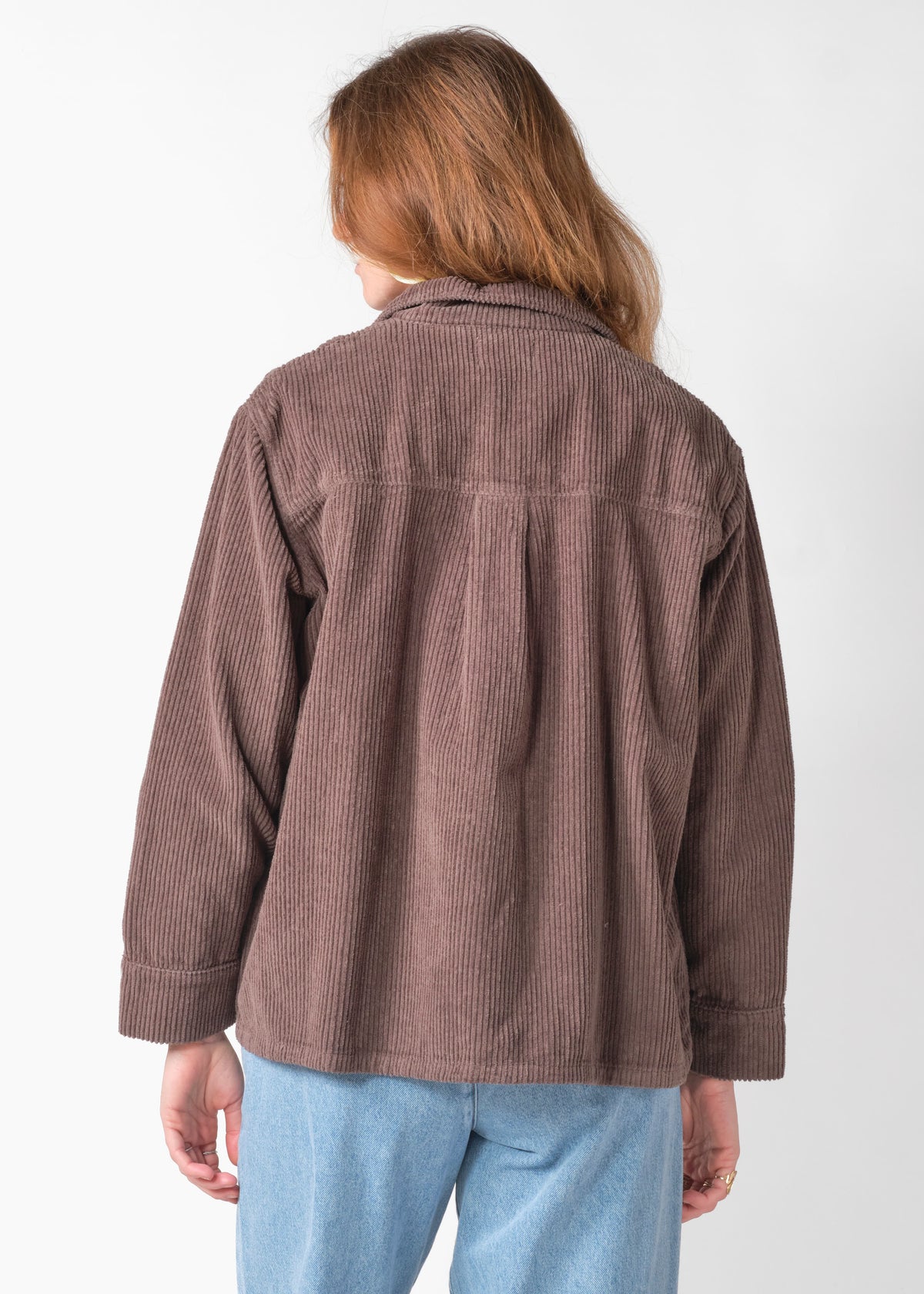 Klitmøller Collective ApS Nille cord overshirt GOTS Jackets Taupe