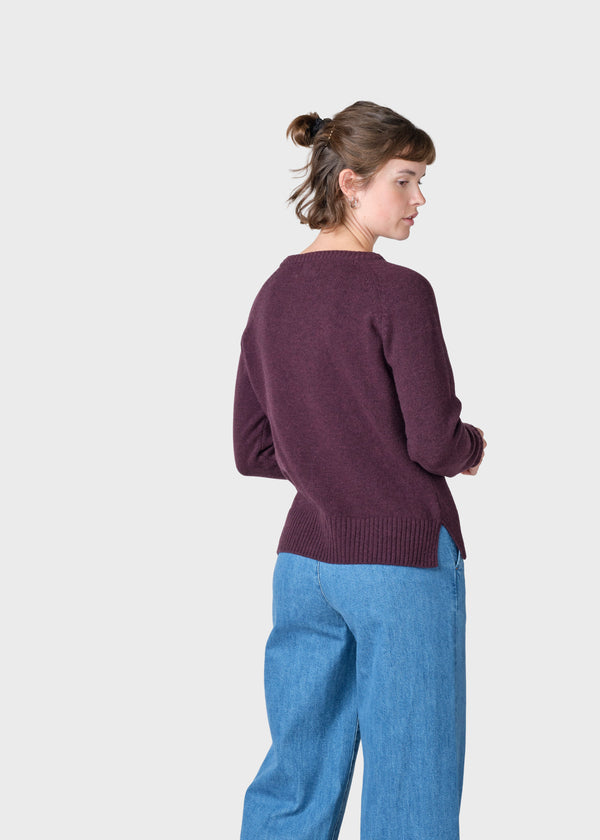 Klitmøller Collective ApS Nina knit Knitted sweaters Burgundy