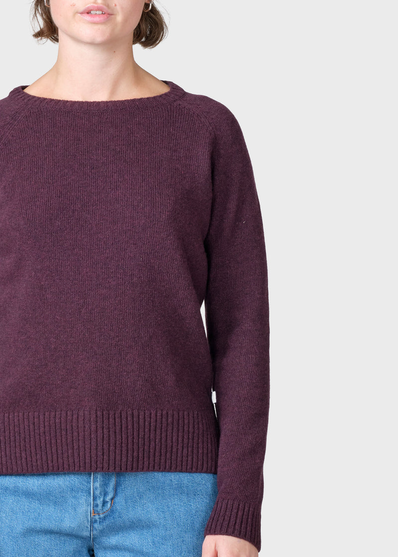 Klitmøller Collective ApS Nina knit Knitted sweaters Burgundy