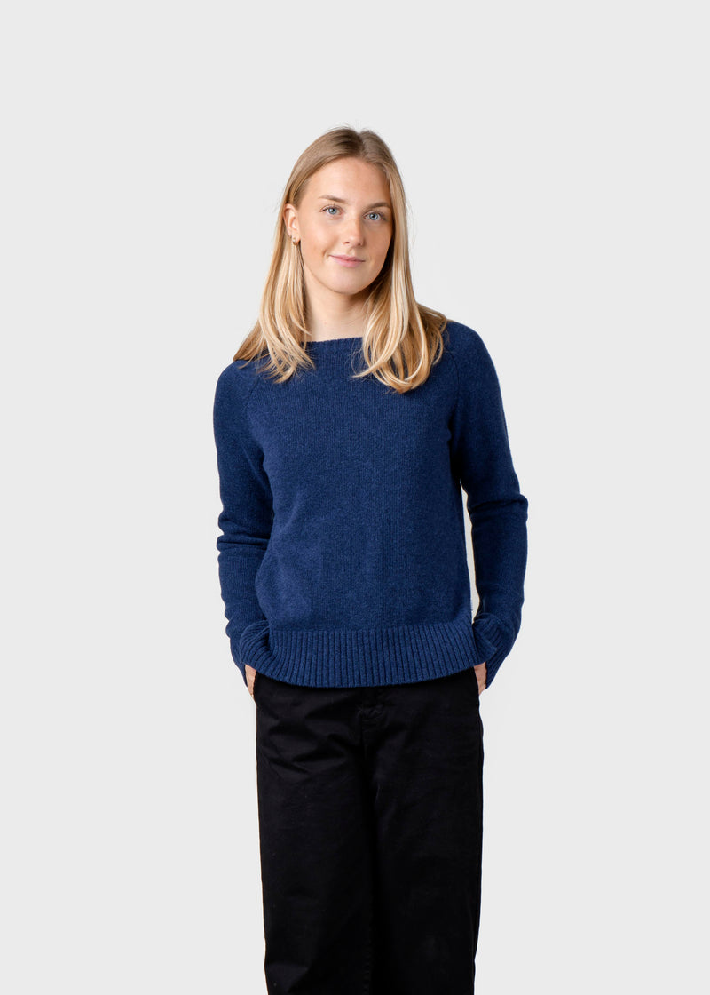 Klitmøller Collective ApS Nina knit Knitted sweaters Deep blue