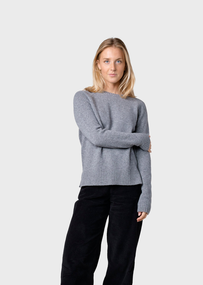 Klitmøller Collective ApS Nina knit Knitted sweaters Light grey