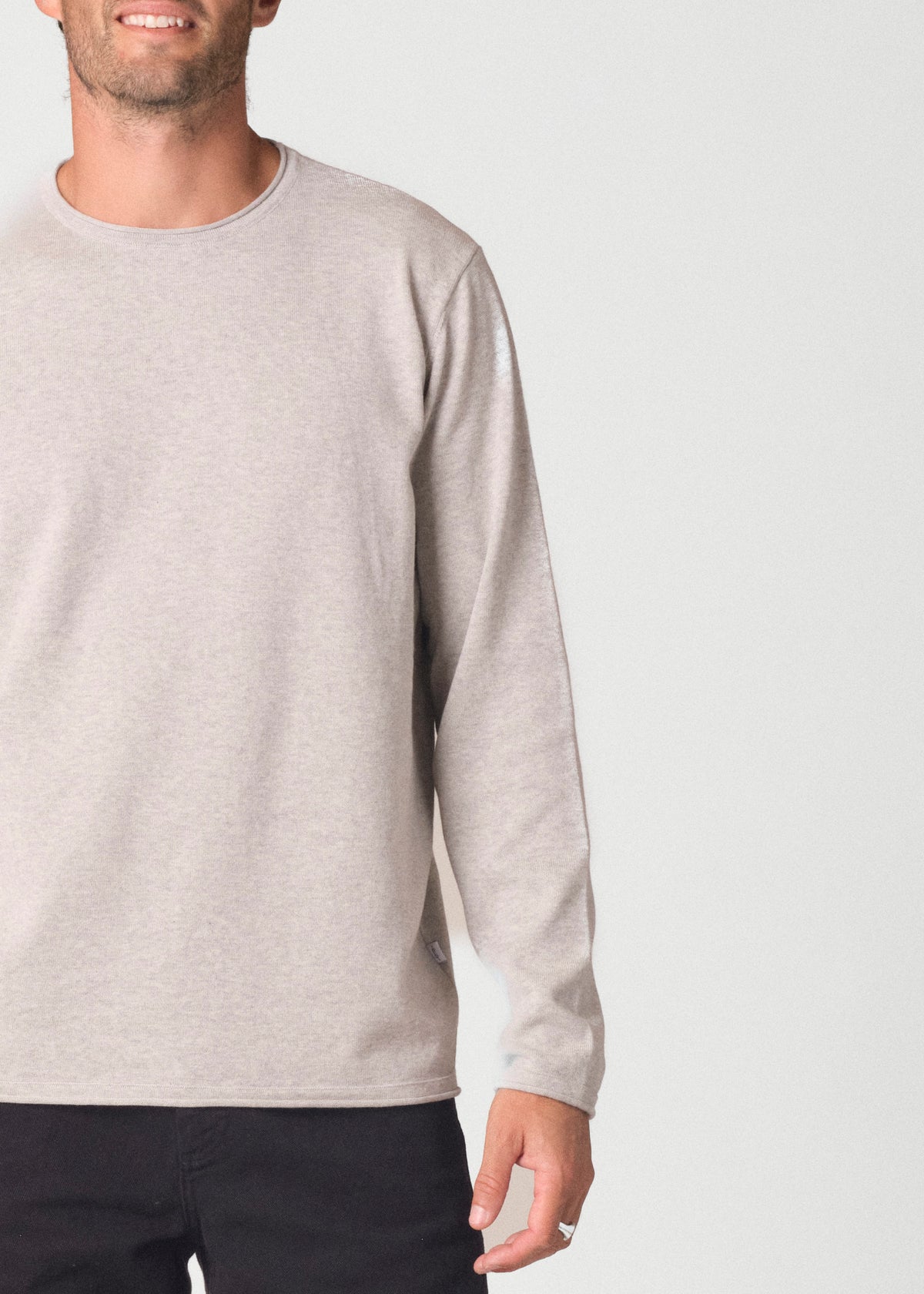 Klitmøller Collective ApS Noah knit Knitted sweaters Cream melange