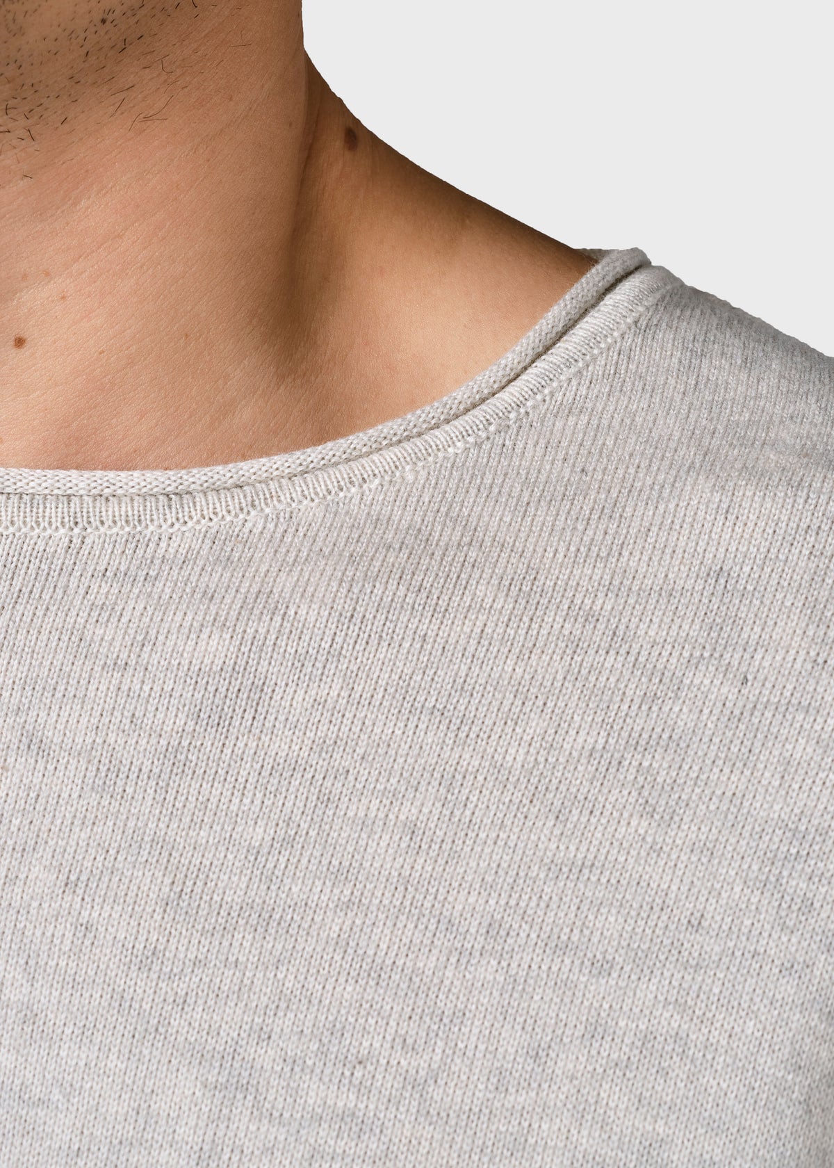 Klitmøller Collective ApS Noah knit Knitted sweaters Cream melange