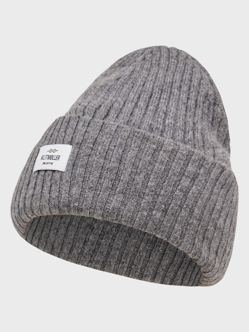 Klitmøller Collective ApS North beanie  Beanies Light grey