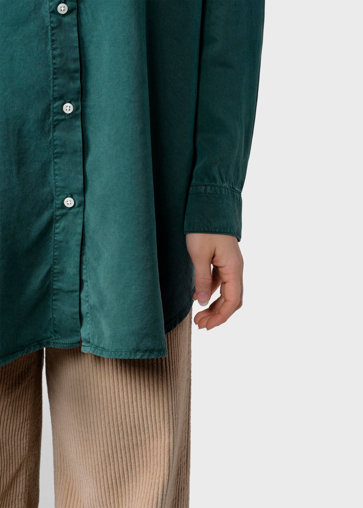 Klitmøller Collective ApS Ofelia lyocell shirt Shirts Moss Green