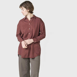 Klitmøller Collective ApS Ofelia lyocell shirt  Shirts Burgundy