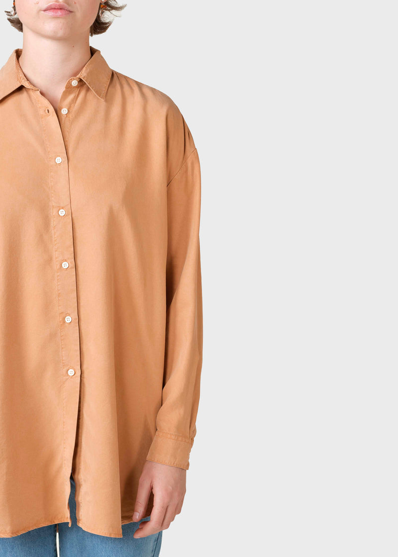 Klitmøller Collective ApS Ofelia lyocell shirt  Shirts Camel