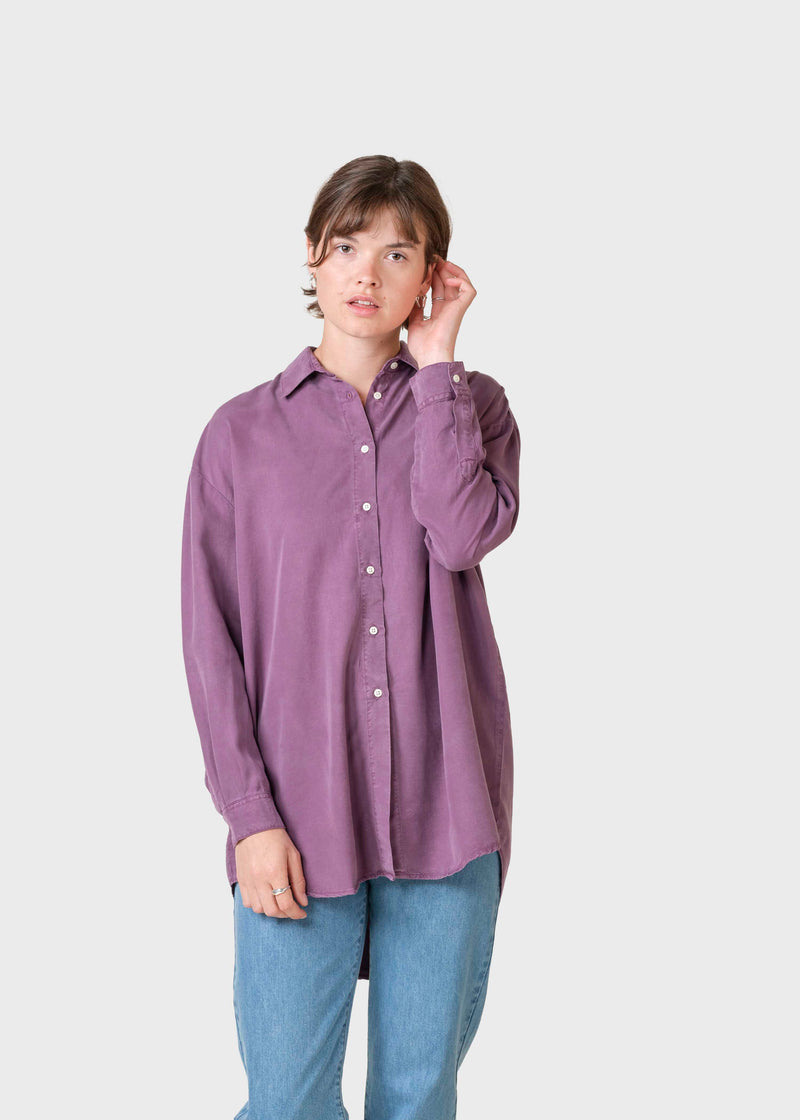 Klitmøller Collective ApS Ofelia lyocell shirt  Shirts Dark berry