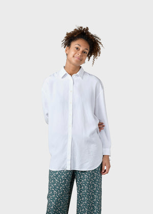 Klitmøller Collective ApS Ofelia lyocell shirt  Shirts White