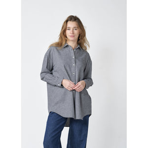 Klitmøller Collective ApS Ofelia short check shirt Shirts Black/white
