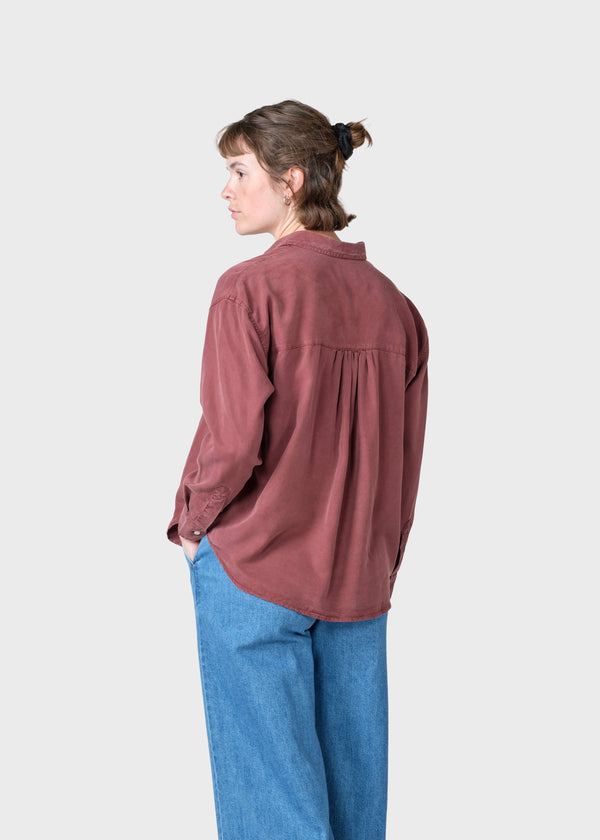 Klitmøller Collective ApS Ofelia short shirt  Shirts Burgundy