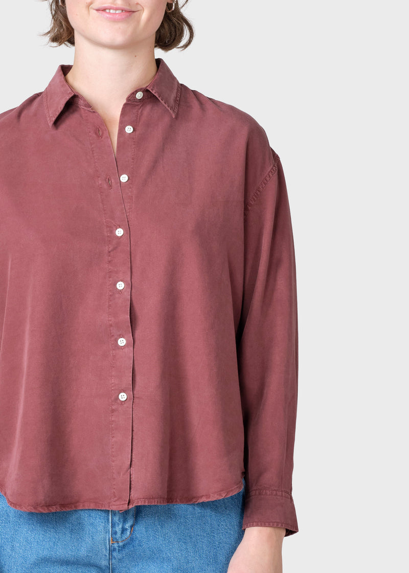 Klitmøller Collective ApS Ofelia short shirt  Shirts Burgundy