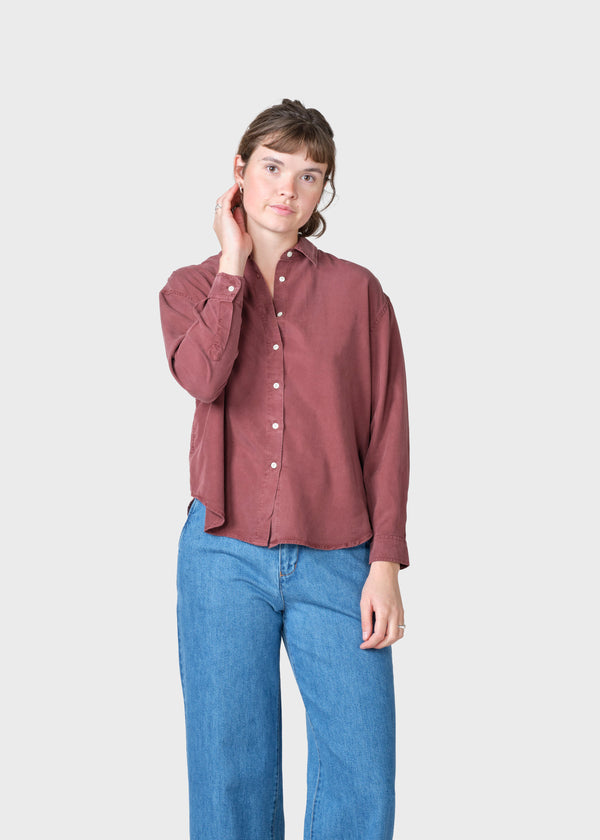 Klitmøller Collective ApS Ofelia short shirt  Shirts Burgundy