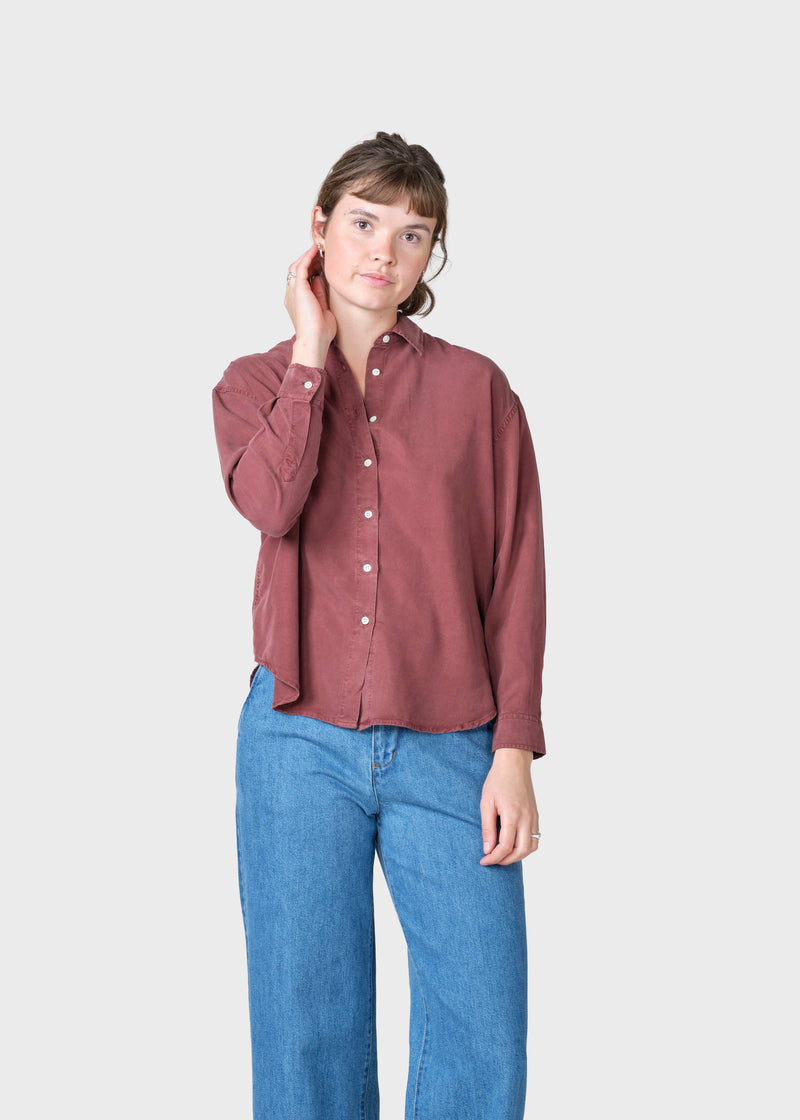 Klitmøller Collective ApS Ofelia short shirt  Shirts Burgundy