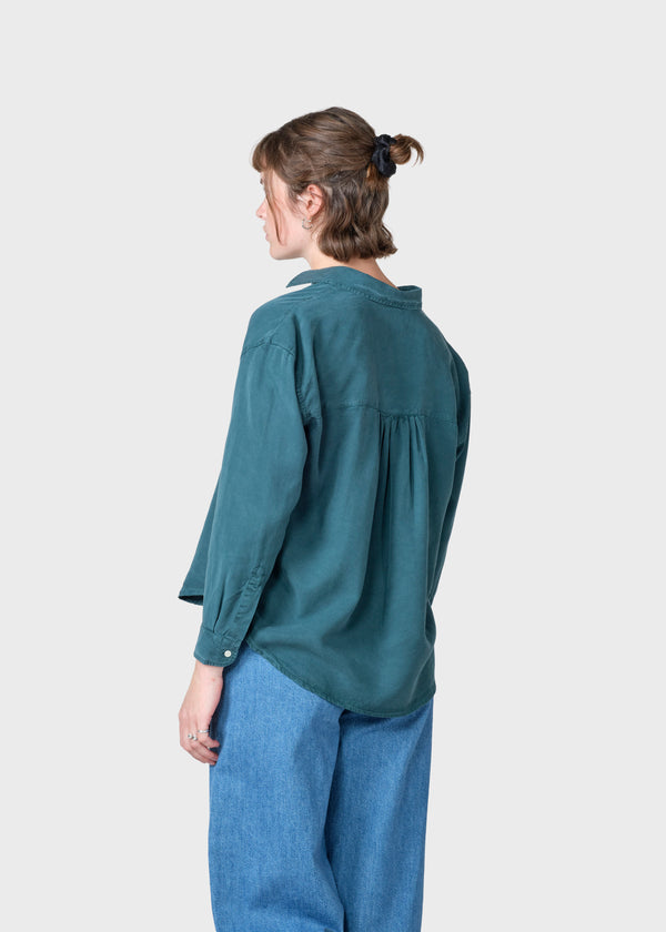 Klitmøller Collective ApS Ofelia short shirt  Shirts Moss Green