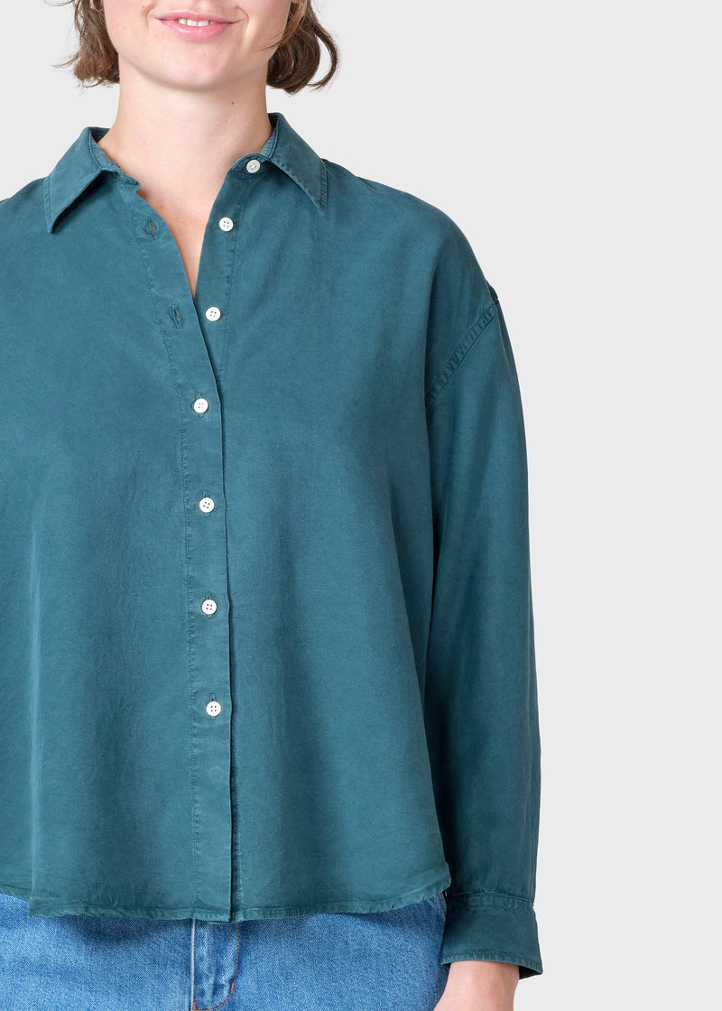 Klitmøller Collective ApS Ofelia short shirt  Shirts Moss Green